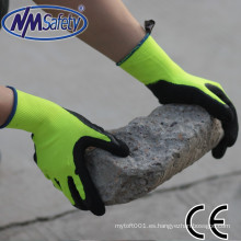 NMSAFETY calibre 13 Faom látex jardín guantes guantes de trabajo para la venta